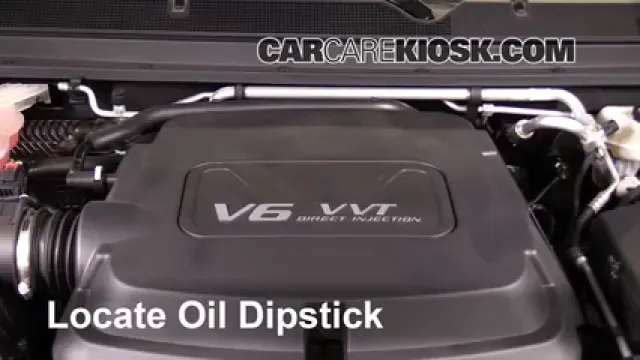 2016 GMC Canyon SLT 3.6L V6 Crew Cab Pickup Oil Check Oil Level